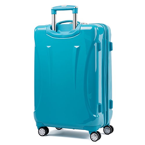 Atlantic Luggage Ultra Lite 4 Hardside, 24-Inch Expandable Spinner (Turquoise Blue)