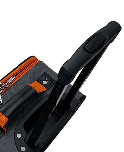 Rockland Fashion Softside 4 Piece Luggage Set, Expandable, (14" Tote/19"/24"/28"), Charcoal