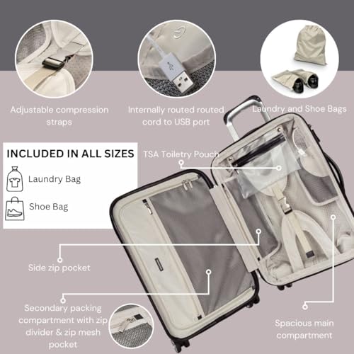 Ricardo Beverly Hills Rodeo Drive 2.0 Hardside 4 Wheel Spinner, TSA Lock, Lightweight Suitcase, Unisex, Stylish (Arctic Blue, 21-Inch Carry-On)