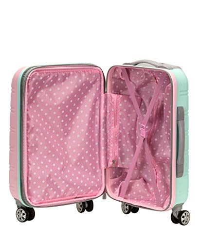 Rockland Melbourne Hardside Expandable Spinner Wheel Luggage, Carry-On 20", Mint