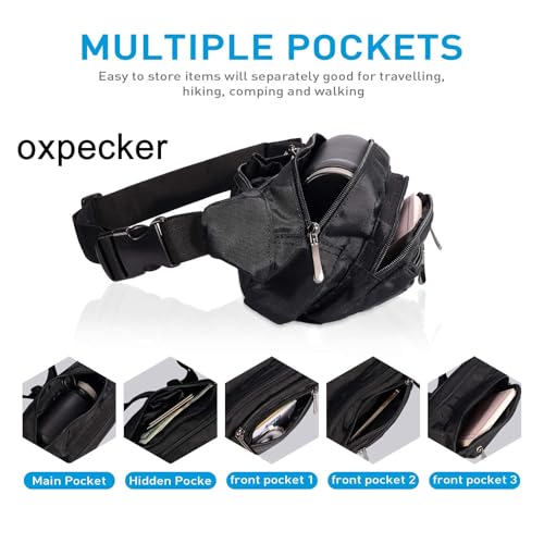 Oxpecker Waist Pack Bag, Black