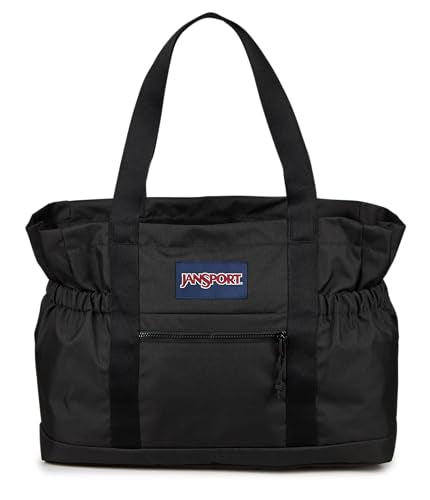 JanSport Large Day Tote – 31L Spacious, Padded 15" Laptop Sleeve, Side Water Bottle Pocket, Durable & Versatile for Everyday Use, Black