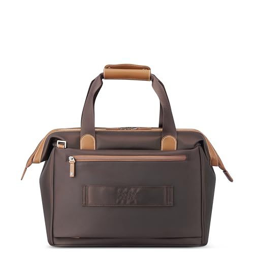 DELSEY PARIS Chatelet 2.0 - Small Weekender - Travel Duffle Bag - Carry On Duffle bag with Laptop Compartment and Shoes Pocket – Lightweight Travel Bag, Chocolate Brown