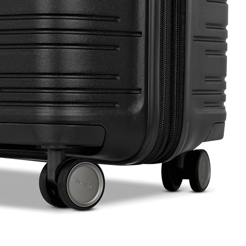 Samsonite Elevation Plus - Carry-On Hardside Luggage - Scratch Resistant Polypropylene Shell, RightHeight™ Adjustable Handle, Integrated AirTag Holder, TSA Lock, WetPak™ Compartment - Triple Black