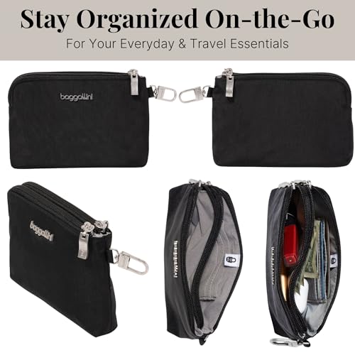 On the Go Daily RFID Pouch - Lightweight 7"x5" Travel Essential RFID Wallet