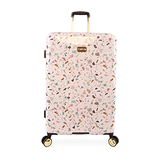 BEBE Women's Luggage Hardside Spinner, Beige, Check-in 29''