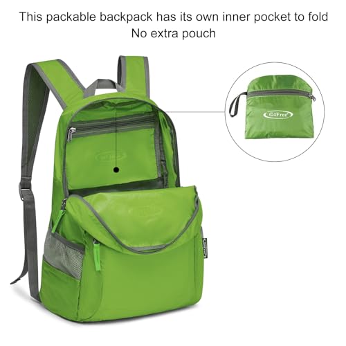 G4Free 20L Lightweight Packable Backpack Travel Hiking Daypack Foldable Backpack for Men Women