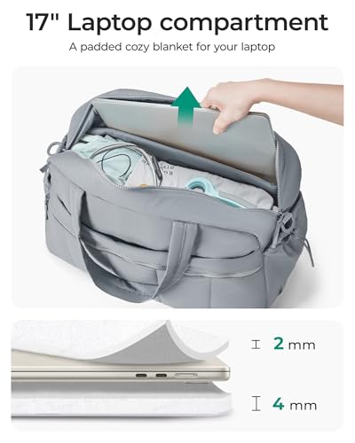 BAGSMART Gym Bag for Women, Duffle Bag for Travel with Wet Pocket, Lightweight Carry on Weekender Duffel, Water Resistant
