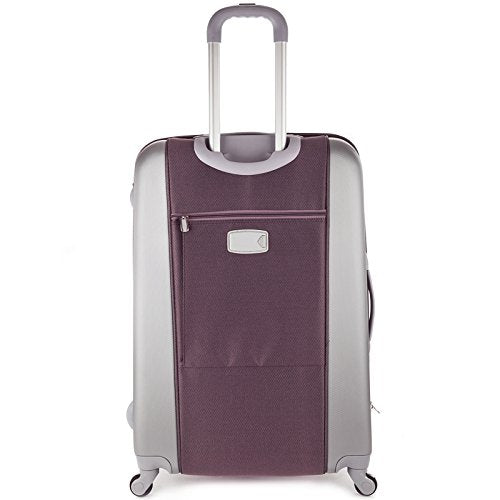 Rockland Rome Hybrid Spinner Wheel 3 Piece Luggage Set (20"/24"/28"), Lavender