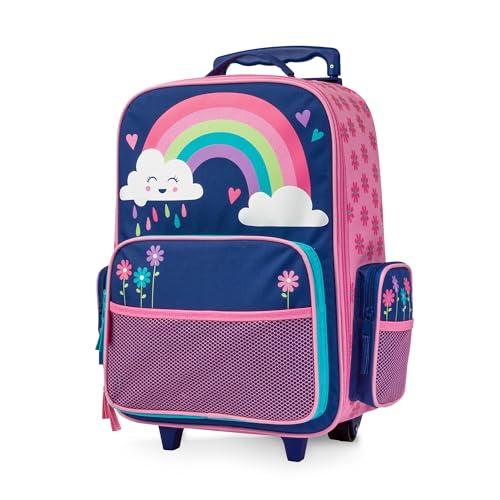 Stephen Joseph Kids Classic Rolling Luggage, Kids Luggage, Toddler Rolling Travel Carry On, Kids Suitcase with wheels,
