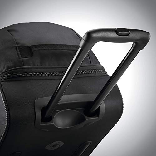 Samsonite Andante 2 Wheeled Duffel Bag – 28-Inch Durable Rolling Luggage with Inline Skate Wheels, Push-Button Handle & Spacious Compartments – Travel-Friendly and Lightweight - All Black