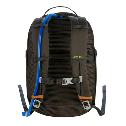 Eddie Bauer 26L Venture Backpack, Hydration and Laptop Compatible Daypack, Carbon Black