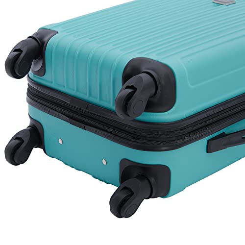 Travelers Club Midtown Hardside 4-Piece Luggage Travel Set, Emerald