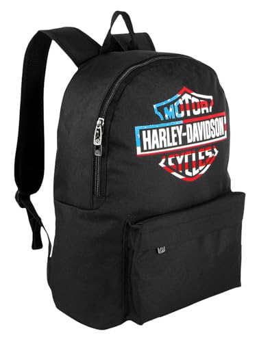 Harley-Davidson Americana Bar & Shield Logo Graphic Durable Backpack, Black