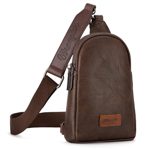 Wrangler Small Crossbody Sling Bag for Women Cross Body Purse Chest Bags for Travel