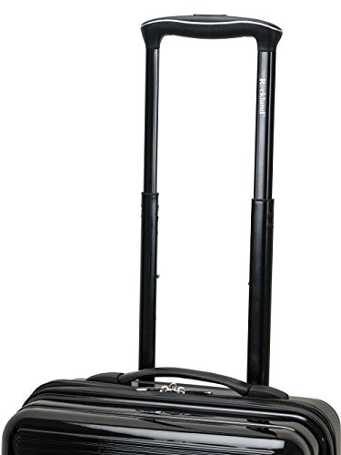 Rockland Horizon Hardside 3 Piece Spinner Wheel Luggage Set, (20"/24"/28"), Black