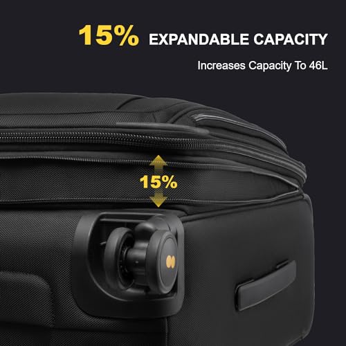 LEVEL8 Softside and Harshell Carry On Luggages with Laptop Compartment