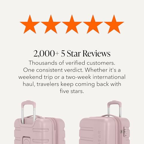 SwissGear 7366 Signature Hardside Expandable Luggage with Spinner Wheels, TSA Lock, Cup-Holder, Pink, 2-Piece Set (19/27)