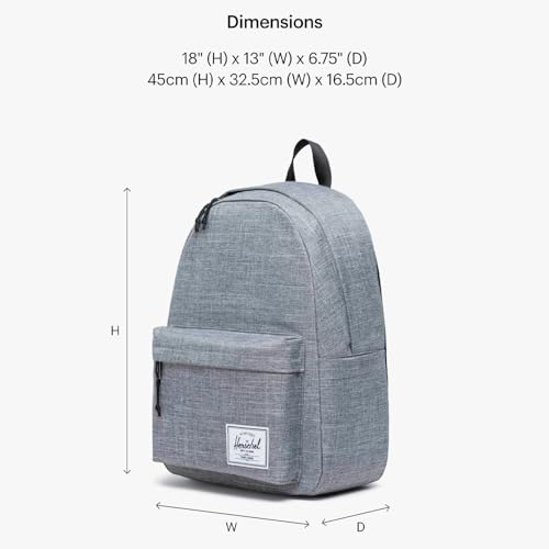 Herschel Supply Co. Unisex Herschel Classic Backpack Raven Crosshatch, XL - 30L