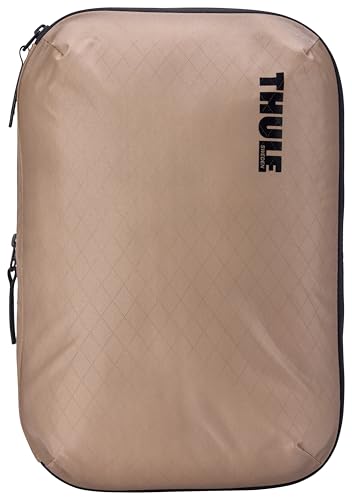 Thule Compression Packing Cube, Size Medium, Semitransparent Fabric, Easy to Pack, YKK Zippers