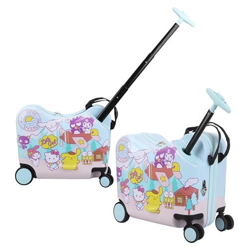 Bioworld Hello Kitty & Friends Ride-On 18" Suitcase For Kids & Toddlers