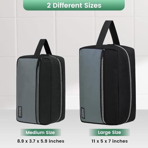 Carbrea Travel Toiletry Bag - Small Tavel Bag for Toiletries, Cosmetics, Accessories, Gifts - Black