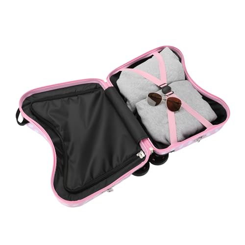 Bioworld Hello Kitty Character Face Pink Ride-On Luggage