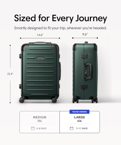 Solgaard Carry-On Closet Original - Hard-Shell 22.4" Travel Luggage (Green)