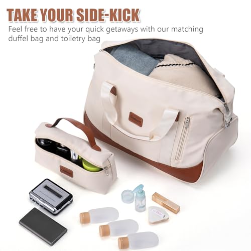 Luggage Sets 5 Piece with TSA Lock Spinner Wheels, Unisex Hard Case ABS Suitcase Set, Hardshell Lightweight Waterproof Travel Hardside Suitcases with Wheels for Women Men,Beige
