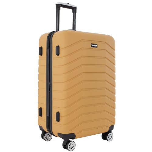 Wrangler Tahoe 3 Piece Spinner Luggage Set, Amber Gold