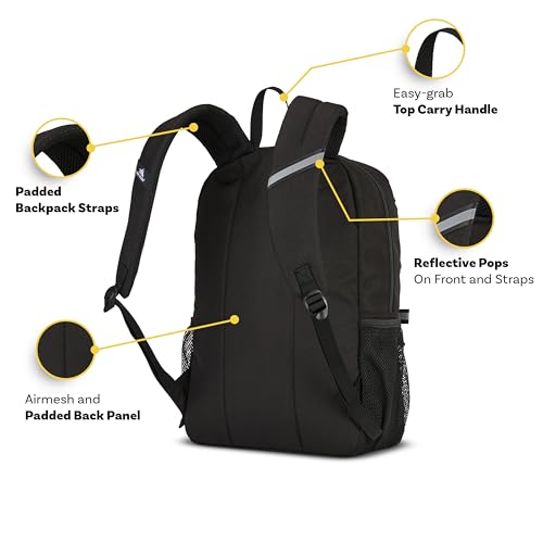 High Sierra Swoop Backpack with Laptop Pocket + Tablet Sleeve, Fits most 17” Laptops, 30L, Black