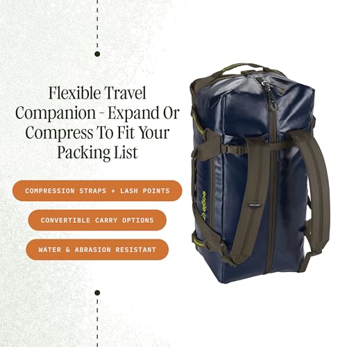 Eagle Creek Migrate 60L Duffel Bag – Lightweight, Durable Travel Duffel – Weather-Resistant Fabric – Comfortable Shoulder Straps - Rush Blue