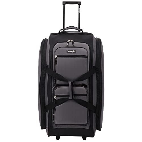 Wrangler Rolling Duffel, Charcoal Grey, 30" Large