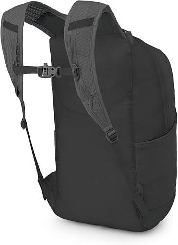 Osprey Ultralight Collapsible Stuff Pack - Lightweight, Packable Travel Backpack — Extra Bag For Travel and Every Day — 18 L Capacity Daypack to Expand Luggage, Black