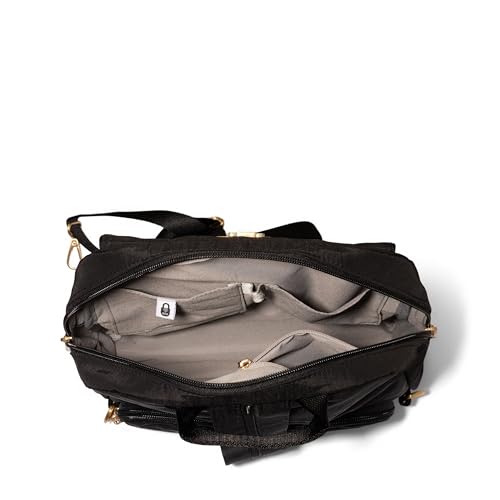Baggallini Coastal Flip Lock Day Pack - Lightweight Convertible Small Backpack Sling Crossbody Bag