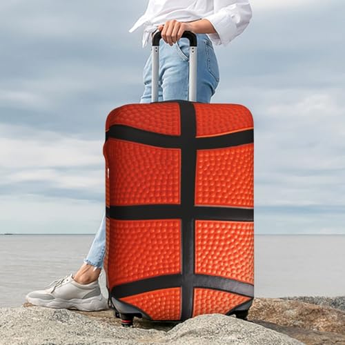 Guiteinyi Basketball Luggage Cover for Suitcase Elastic Non Scratch Travel Protector Travel Washable Suitcase Cover Fits 18-32 Inch Luggage
