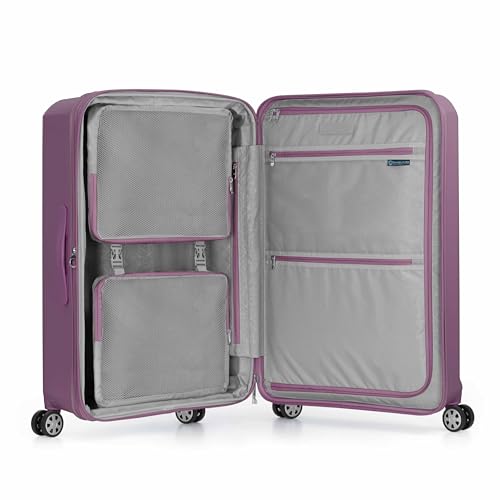 Traveler's Choice Pagosa Hardshell Expandable Luggage with Spinner Wheels, Mauve, 30-Inch Large