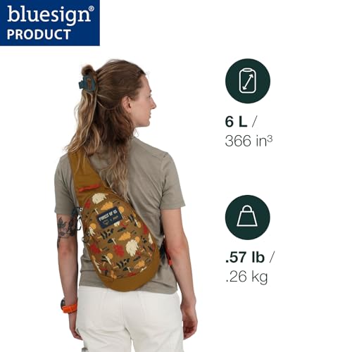 Osprey Daylite Shoulder Sling Bag – Compact Crossbody Sling Backpack for Everyday Carry, Festivals, and Travel – Lightweight, Comfortable Fit for Hands-Free Convenience, Black
