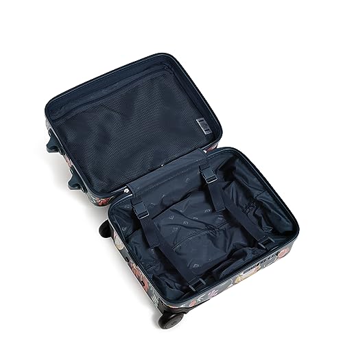 Hardside Underseat Rolling Suitcase Luggage, Fresh-Cut Floral Green
