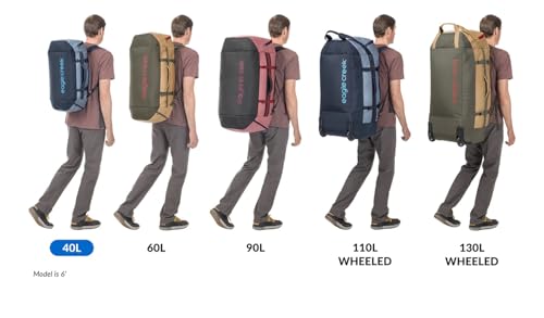 Eagle Creek Cargo Hauler Duffel Bag - Carry-On Duffel Bag for Travel - Easy Access Compartments - Lockable Zipper Opening - Water Resistant - Glacier Blue - 40L