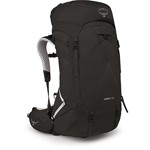 Osprey Atmos AG LT 65L Men's Backpacking Backpack, Black, L/XL