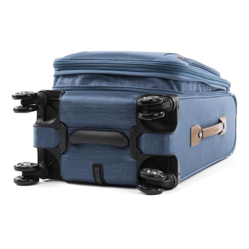 Travelpro Platinum Elite Carry-On Luggage Spinner, Coastal Blue, 21-Inch