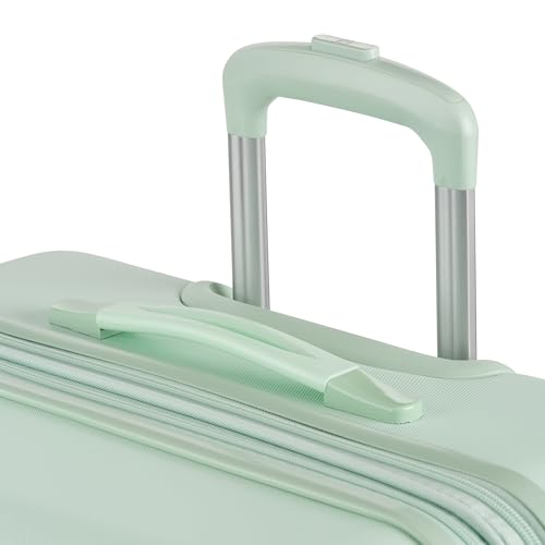 SwissGear 7366 Signature Hardside Expandable Luggage with Spinner Wheels, TSA Lock, Clearly Aqua, Checked-Large 27-Inch