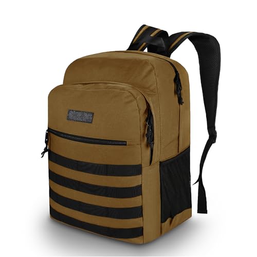Wrangler Tradesman Backpack, Water Resistant Casual Daypack for Travel Work School, Unisex Laptop Backpack with Notebook Sleeve