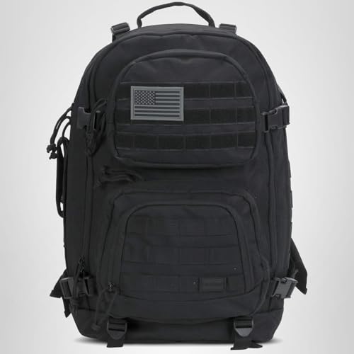 Rockland Military Tactical Laptop Backpack, Black