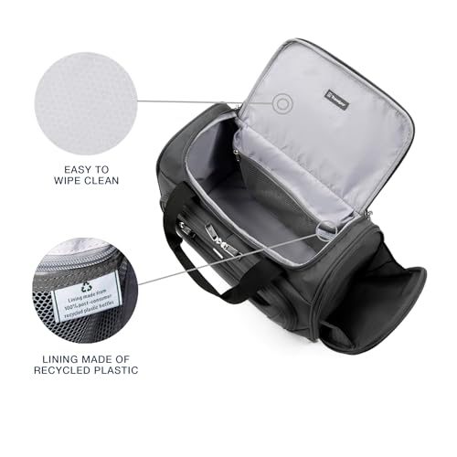 Travelpro Maxlite 5 Softside Lightweight Underseat Carry-On Travel Tote, Overnight Weekender Bag, 18-Inch — Shadow Grey