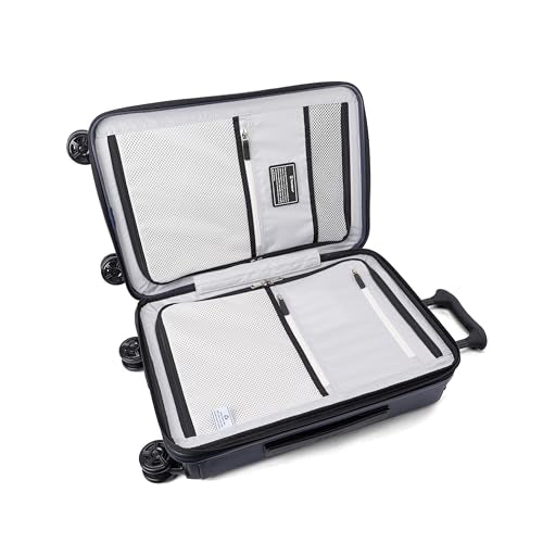 Travelpro Platinum Elite Hardside Expandable Carry on Luggage, 8 Wheel Spinner, TSA Lock, Hard Shell Polycarbonate Suitcase, Aviator Navy, Carry on 21-Inch
