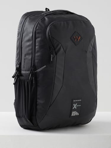 Wildcraft Polyester Torres 20 Laptop Backpack for Travel, Gym, Office | Unisex Backpack with Rain cover | Bags for Mens & Womens (Topo_Black,20 L)