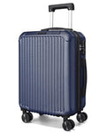 LIGHT FLIGHT Carry On Luggage 22x14x9 Airline Approved, Durable Hard Shell Carry On Suitcases with Wheels, Expandable Hardside Lightweight Travel Luggage with TSA Lock 20 Inch Carry on, Dark Blue