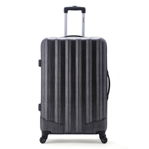 Rockland Santa Fe Hardside Spinner Wheel Luggage Set, Carbon, 3-Piece Set (20/24/28)